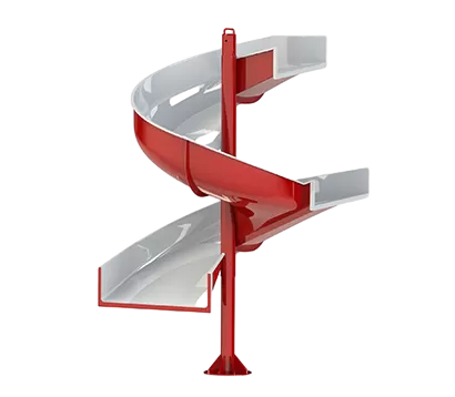 Двухзаходный спиральный конвейерный желоб