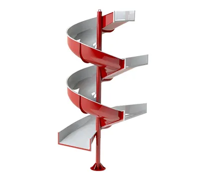 Многозаходный спиральный конвейерный желоб